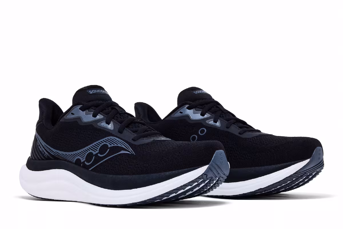Saucony Triumph 23 Black White, view 9