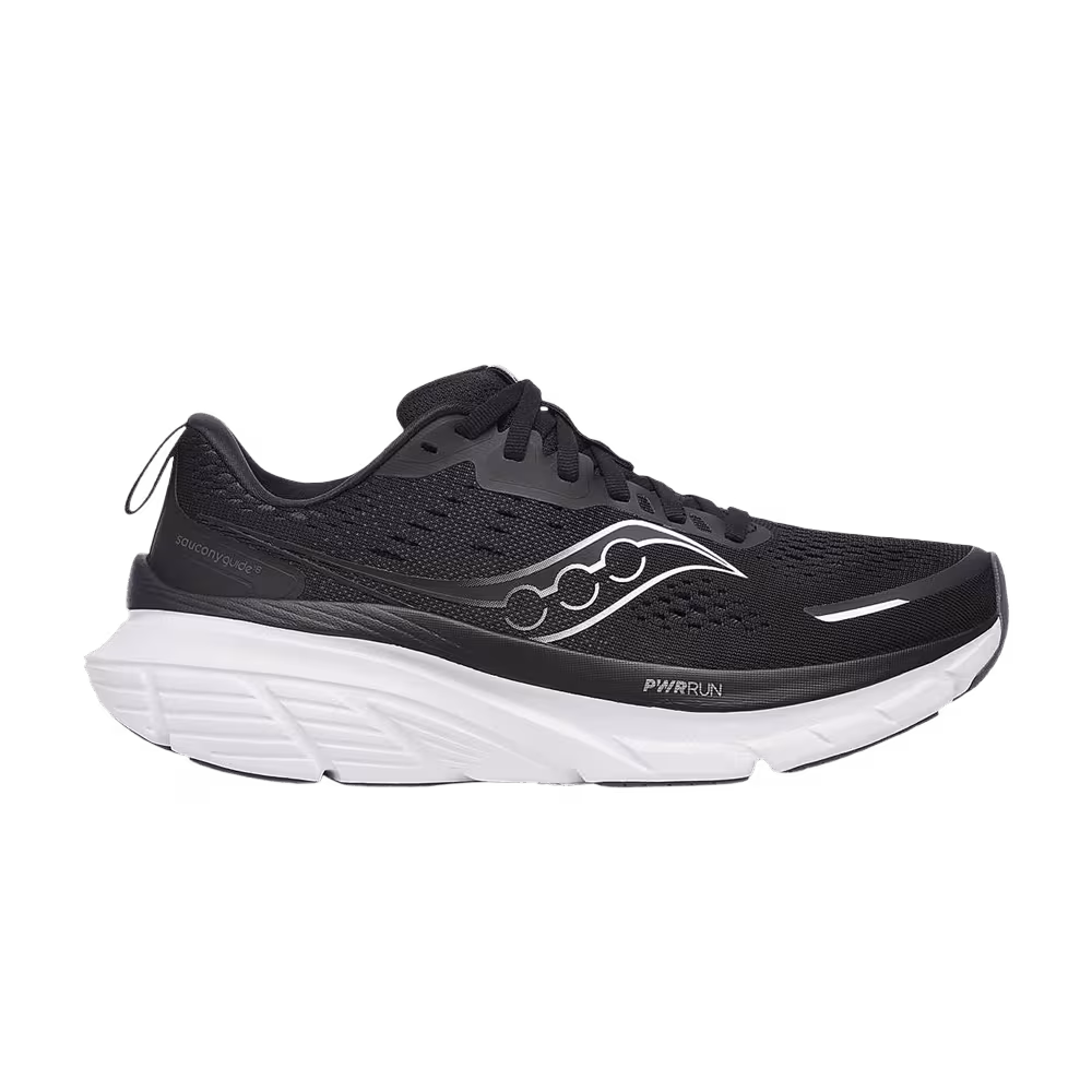 Saucony Women's Guide 18 Wide Black White