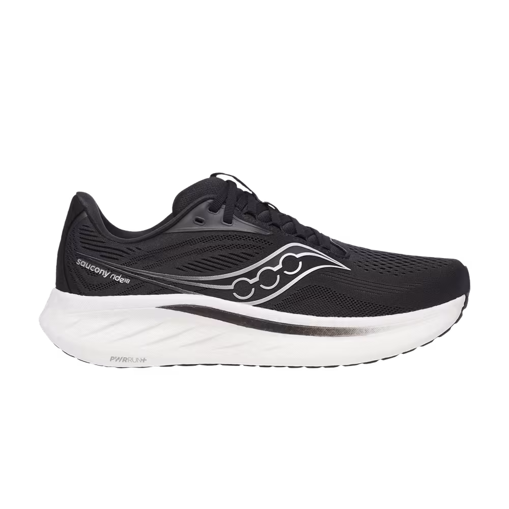 Saucony Ride 18 Black White