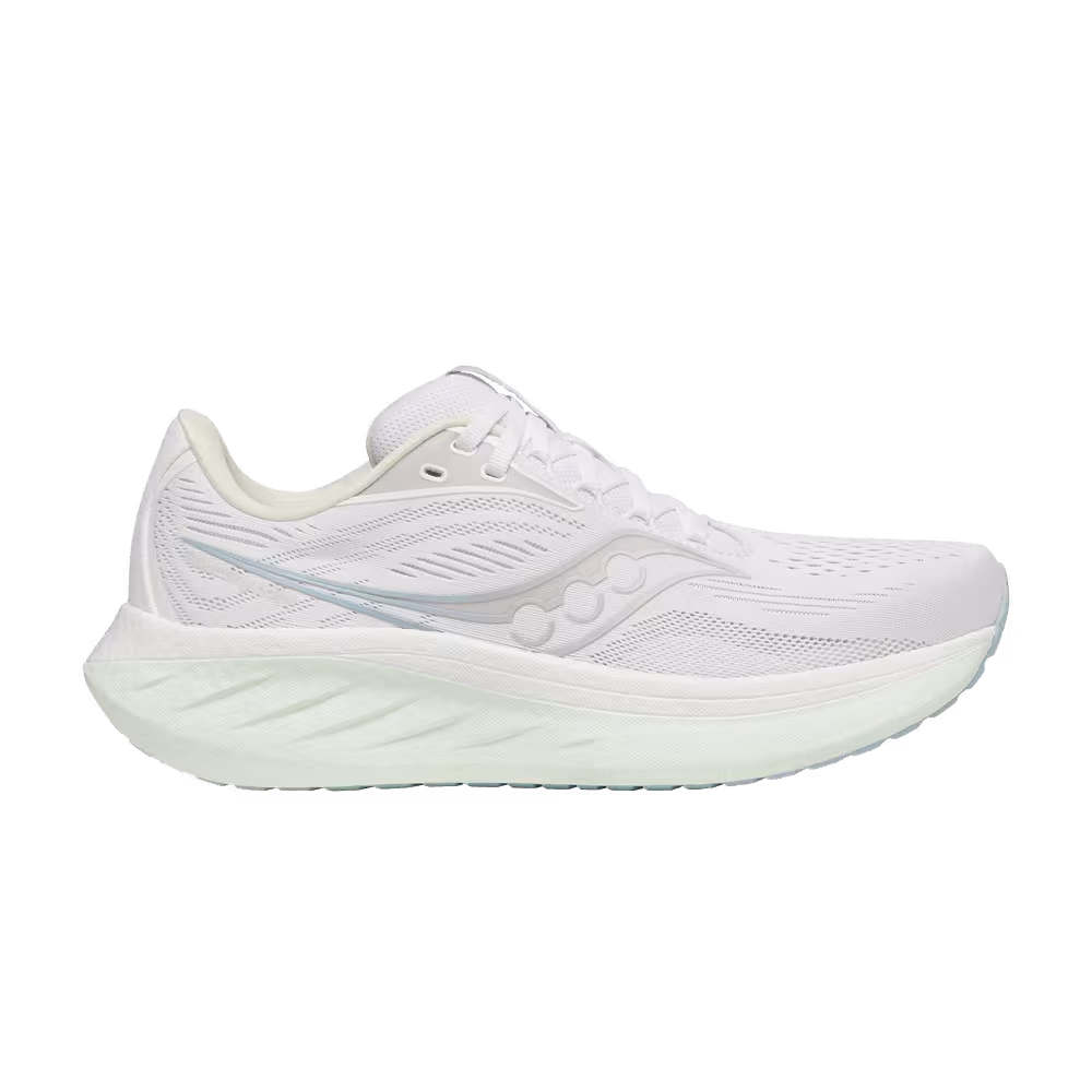 Saucony Women's Ride 18 White Lettuce