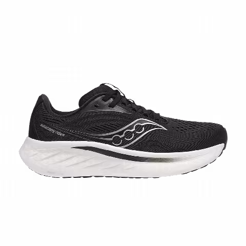 Saucony Wmns Ride 18 Wide 'Black White'