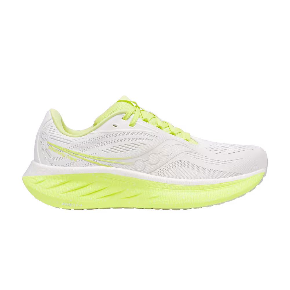 Saucony Women's Ride 18 White Sunny
