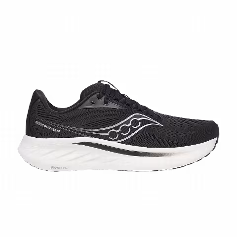 Saucony Ride 18 Wide 'Black White'