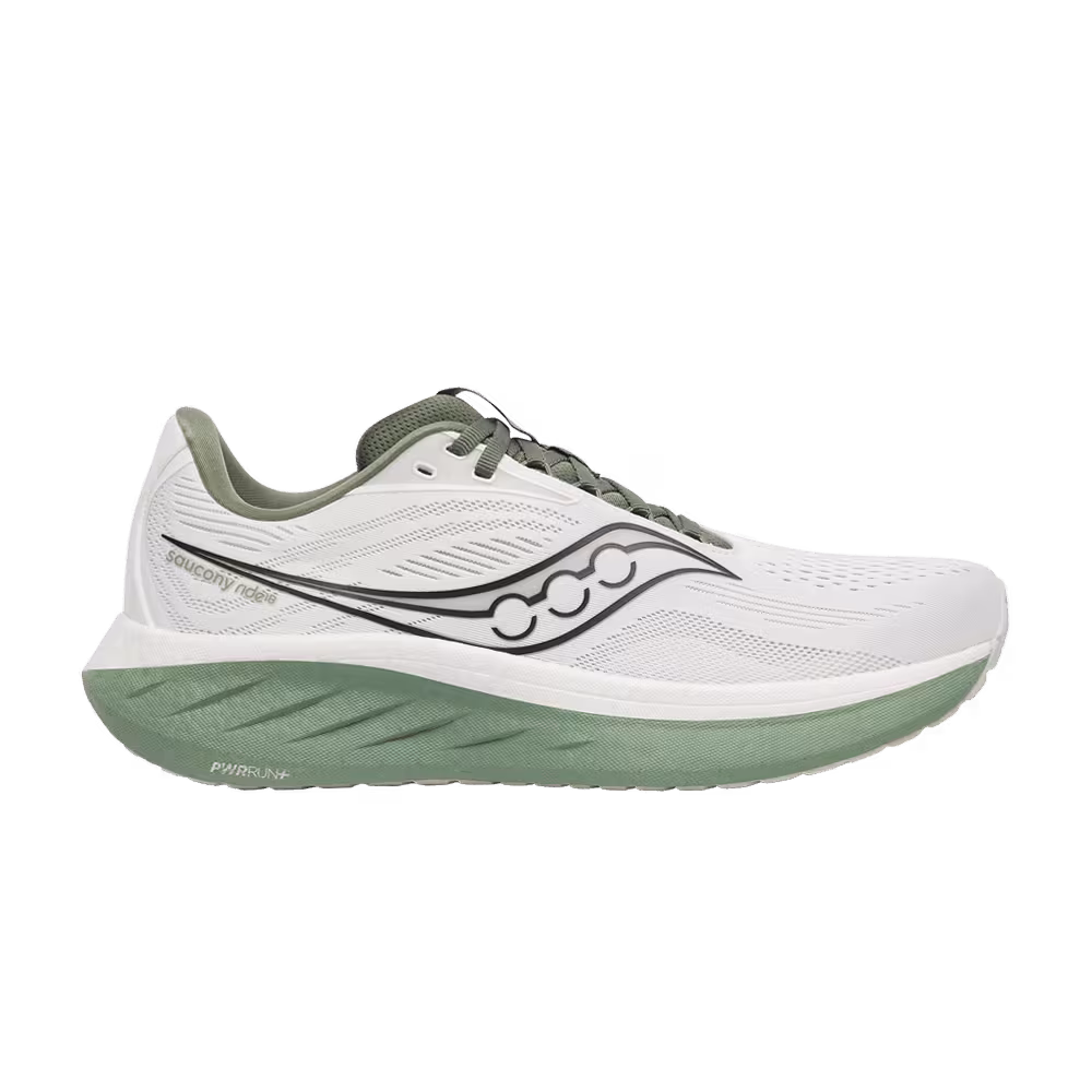 Saucony Ride 18 White Olivine