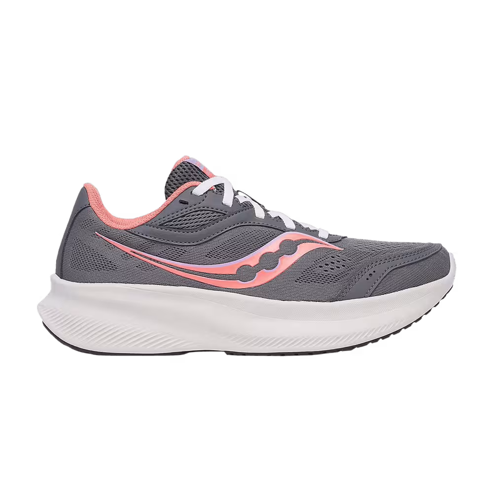 Saucony Women's Cohesion 18 Wide Carbon Salmon