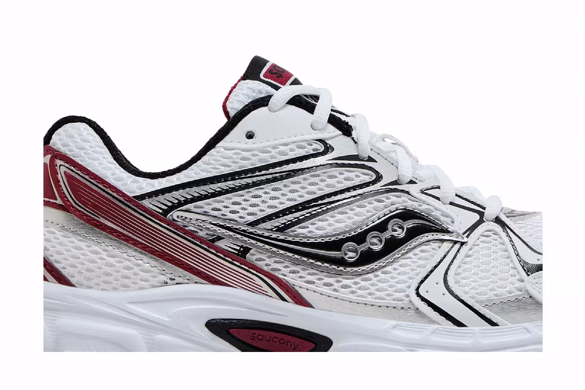 Saucony Grid Ride Millennium White Red, view 3