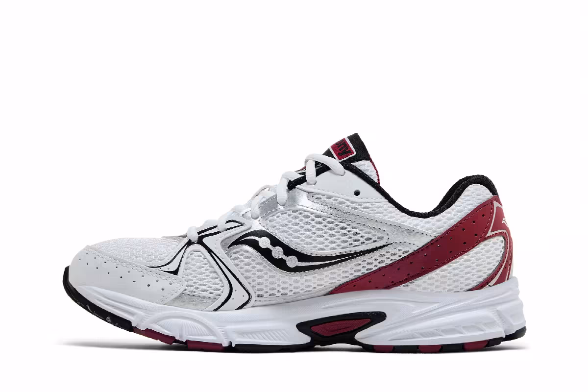Saucony Grid Ride Millennium White Red, view 4
