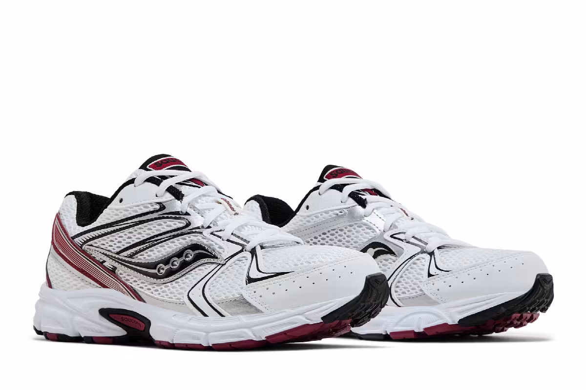 Saucony Grid Ride Millennium White Red, view 9