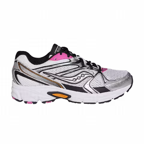 Saucony Wmns Grid Ride Millennium 'White Orange Pink' Foot Locker Exclusive
