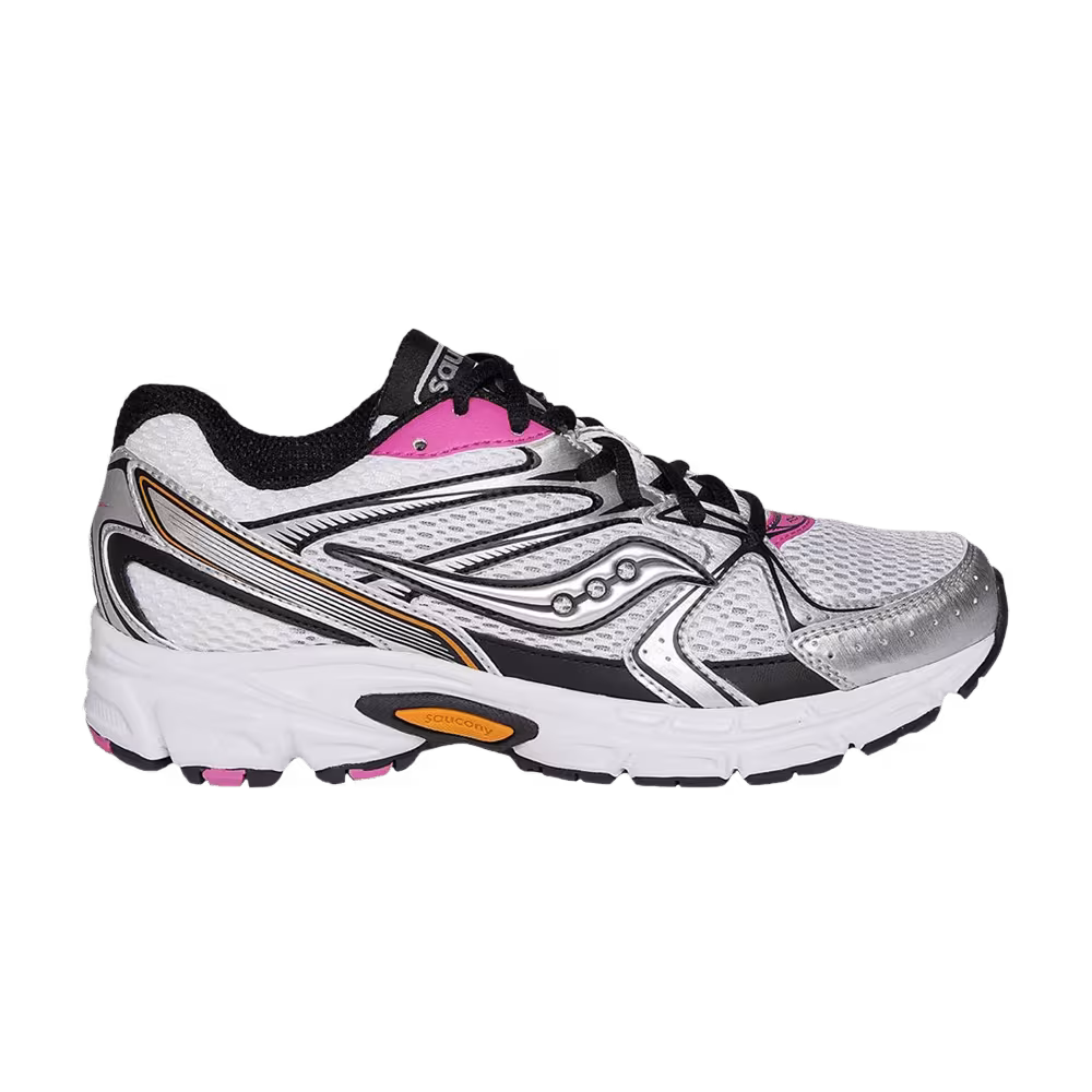 Saucony Women's Grid Ride Millennium White Orange Pink