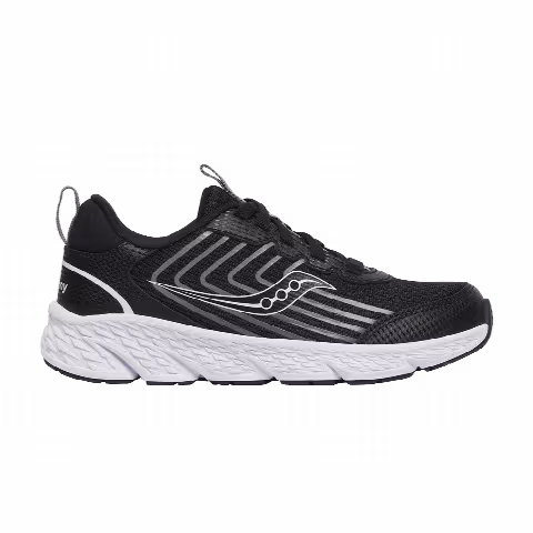 Saucony Wind 3.0 Lace Big Kid 'Black White'