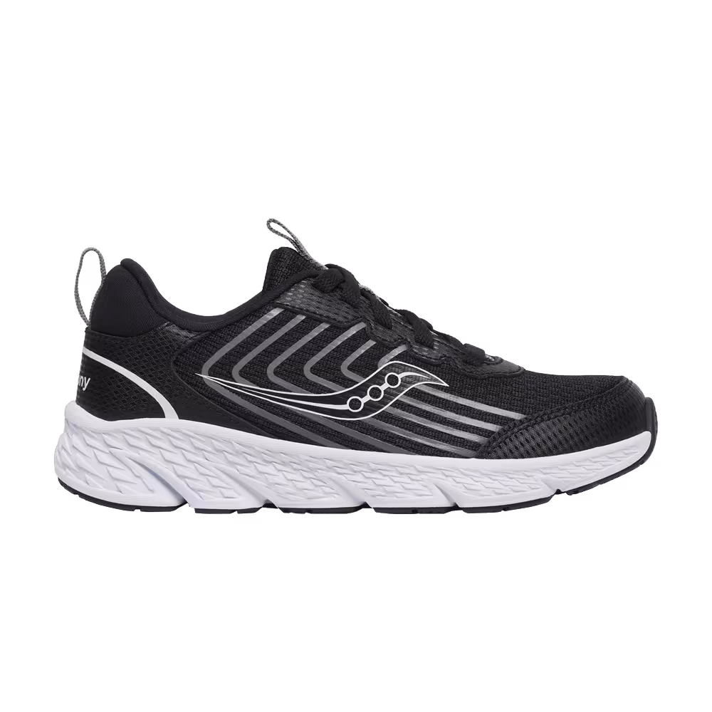 Saucony Wind 3.0 Lace Big Kid Black White