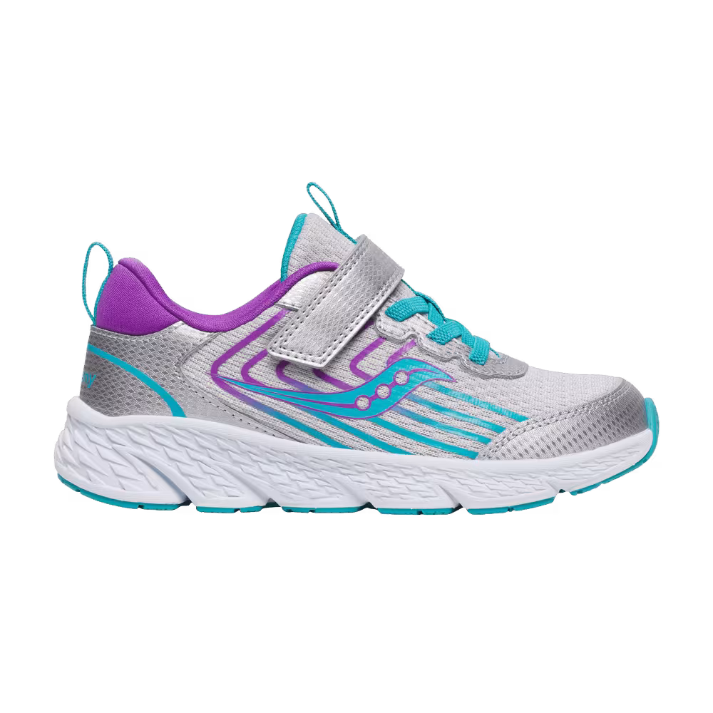 Saucony Wind 3.0 A/C Big Kid Silver Turquoise