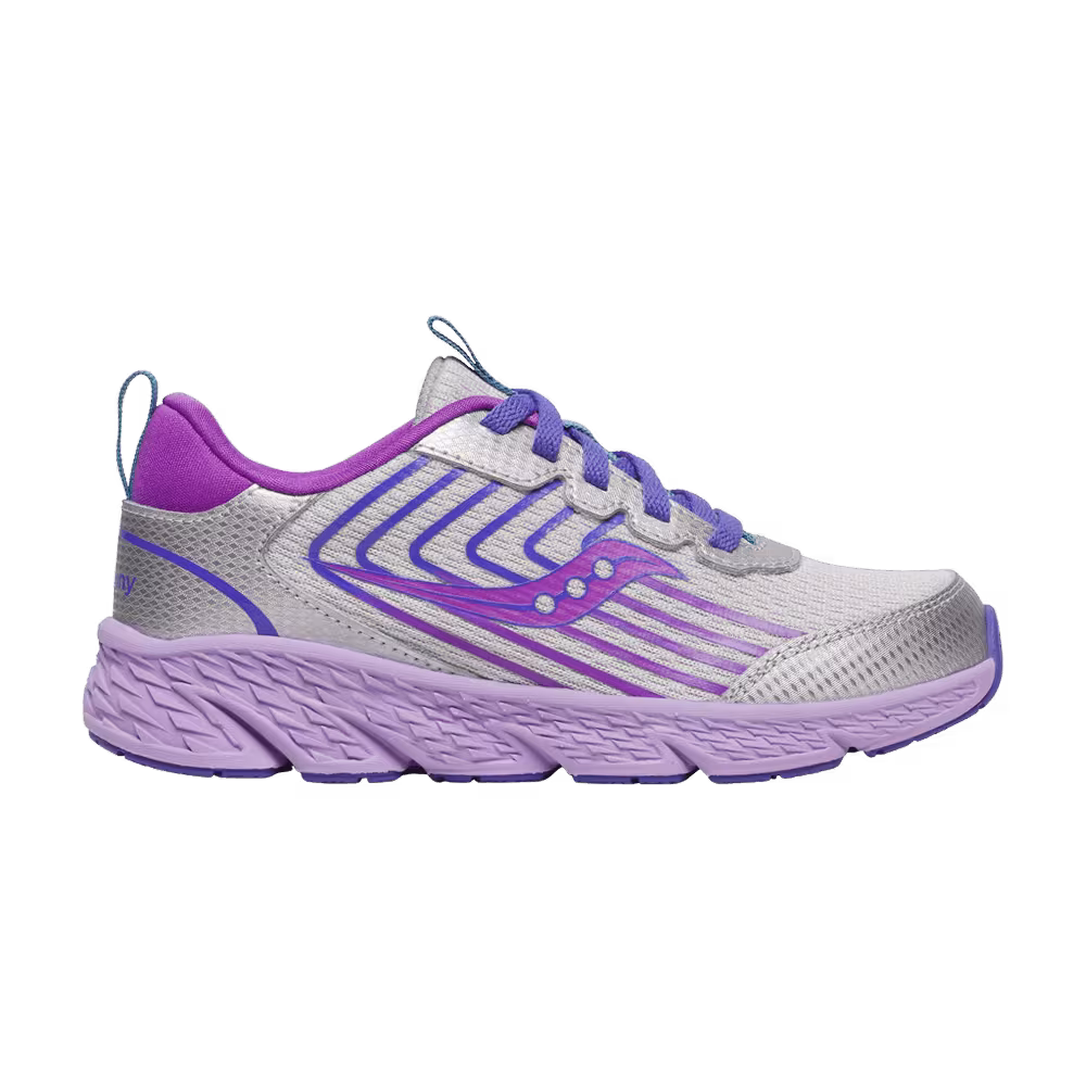 Saucony Wind 3.0 Lace Big Kid Silver Purple