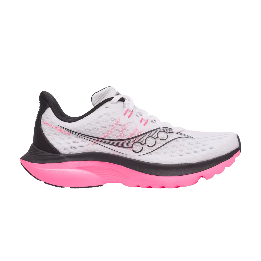 Saucony Women's Kinvara 16 White Black Pink