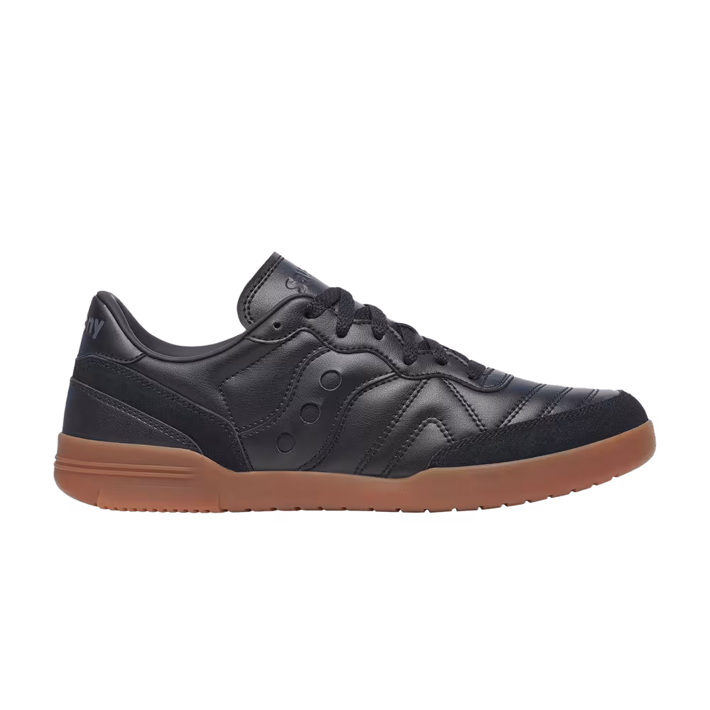 Saucony 586i Leather Black Gum