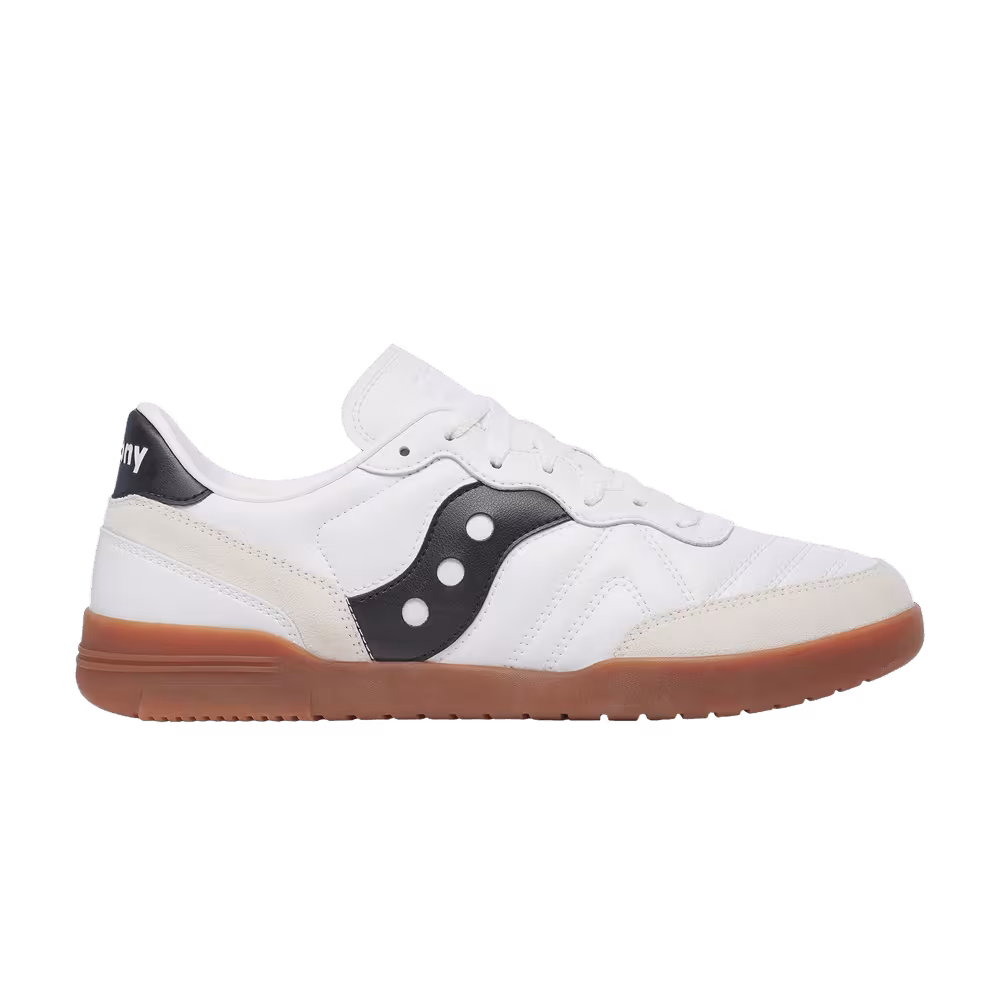 Saucony 586i Leather White Black Gum