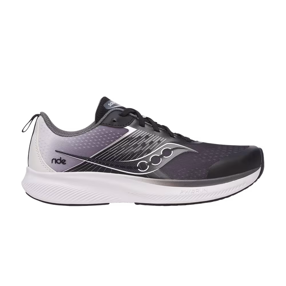 Saucony Ride KDZ Big Kid Black White