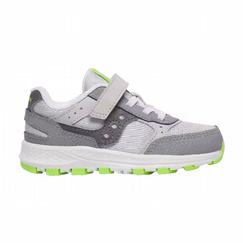 Saucony Eclipse Little Kid 'White Grey Lime'