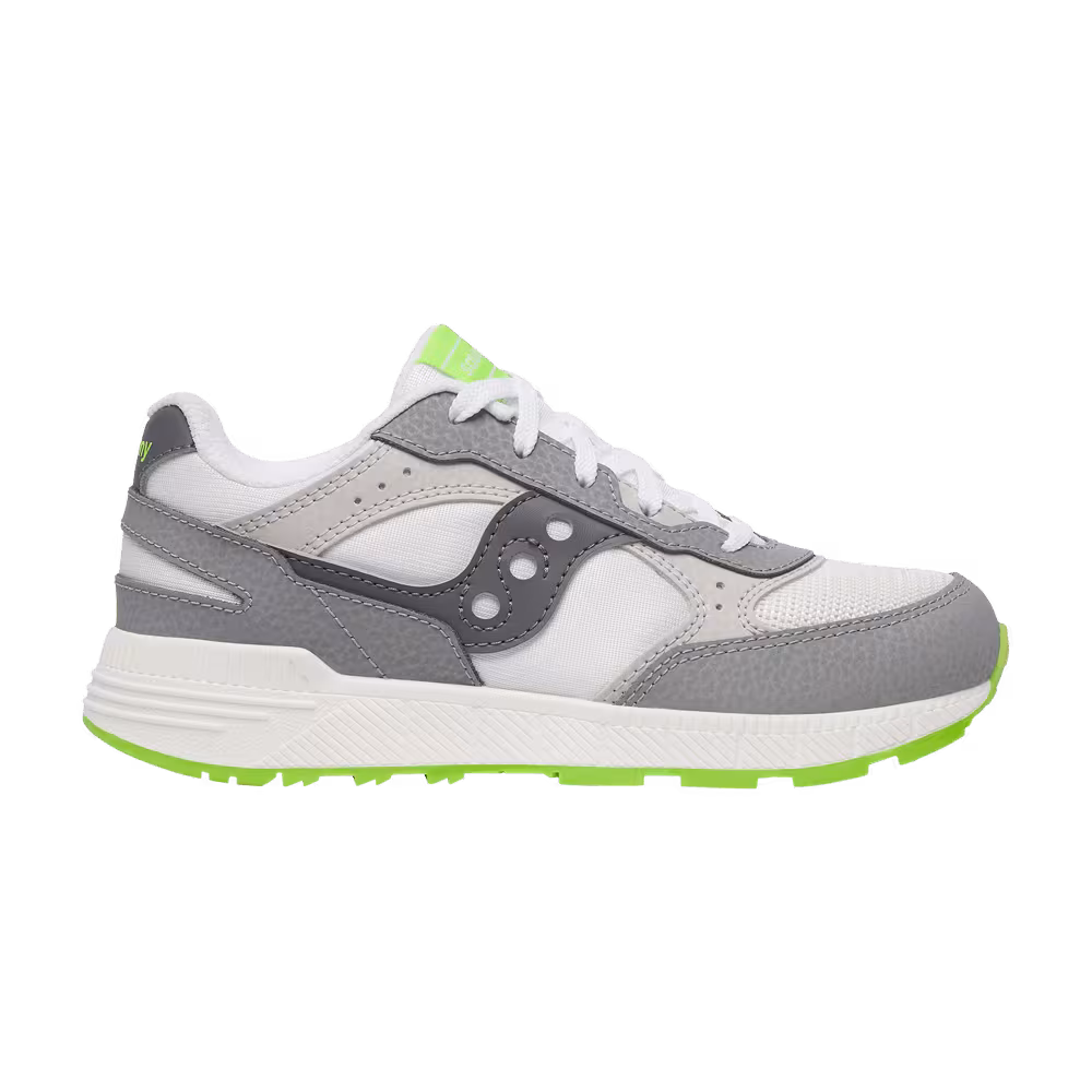 Saucony Eclipse KDZ Big Kid White Grey Lime