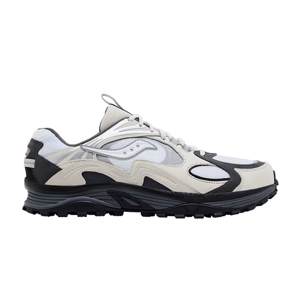 Saucony Grid Aura X Grey Pack - White Silver