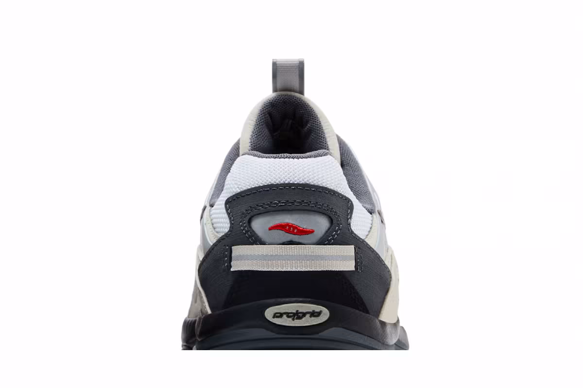 Saucony Grid Aura X Grey Pack - White Silver, view 8