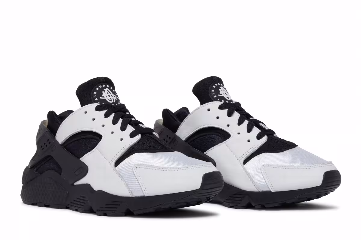 Nike Air Huarache White Black, view 9
