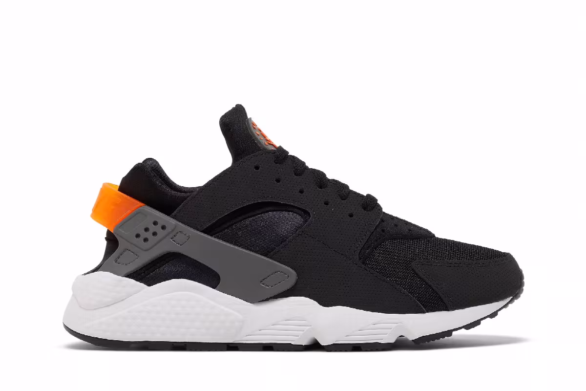 Nike Air Huarache Black Safety Orange, view 2