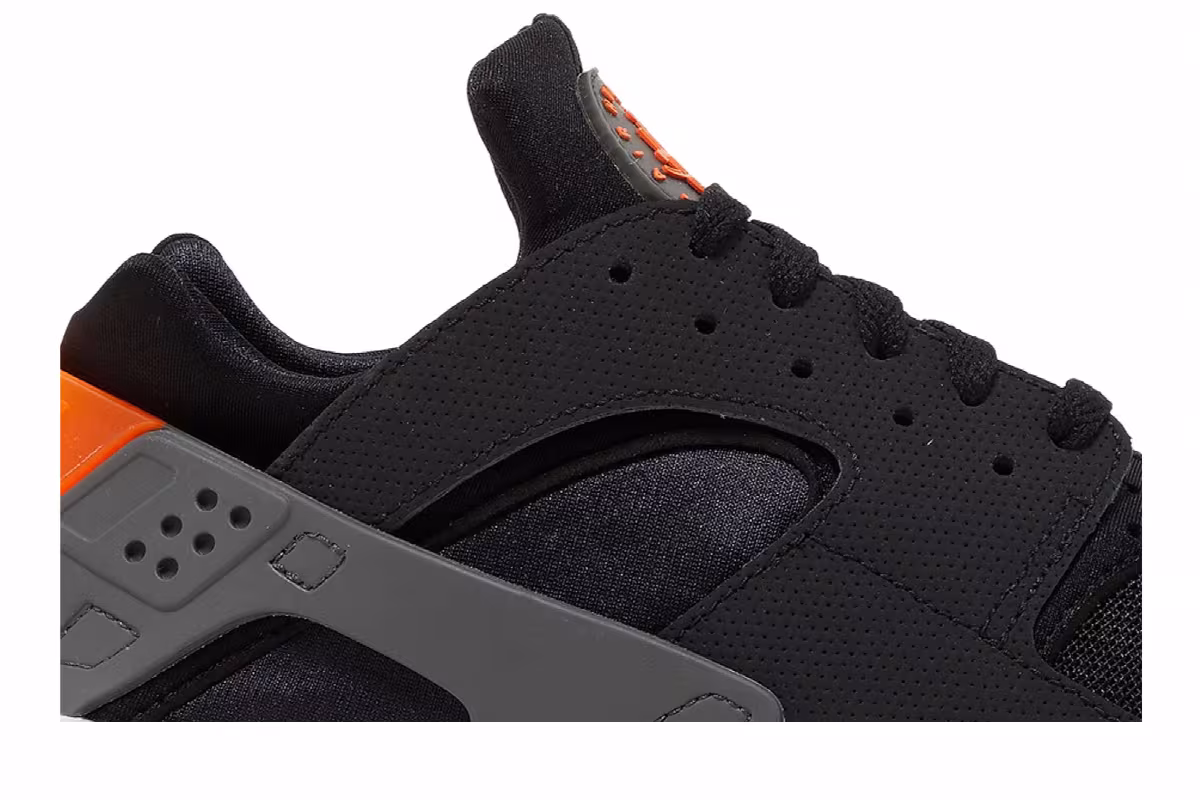 Nike Air Huarache Black Safety Orange, view 3