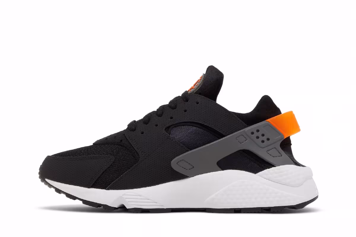 Nike Air Huarache Black Safety Orange, view 4