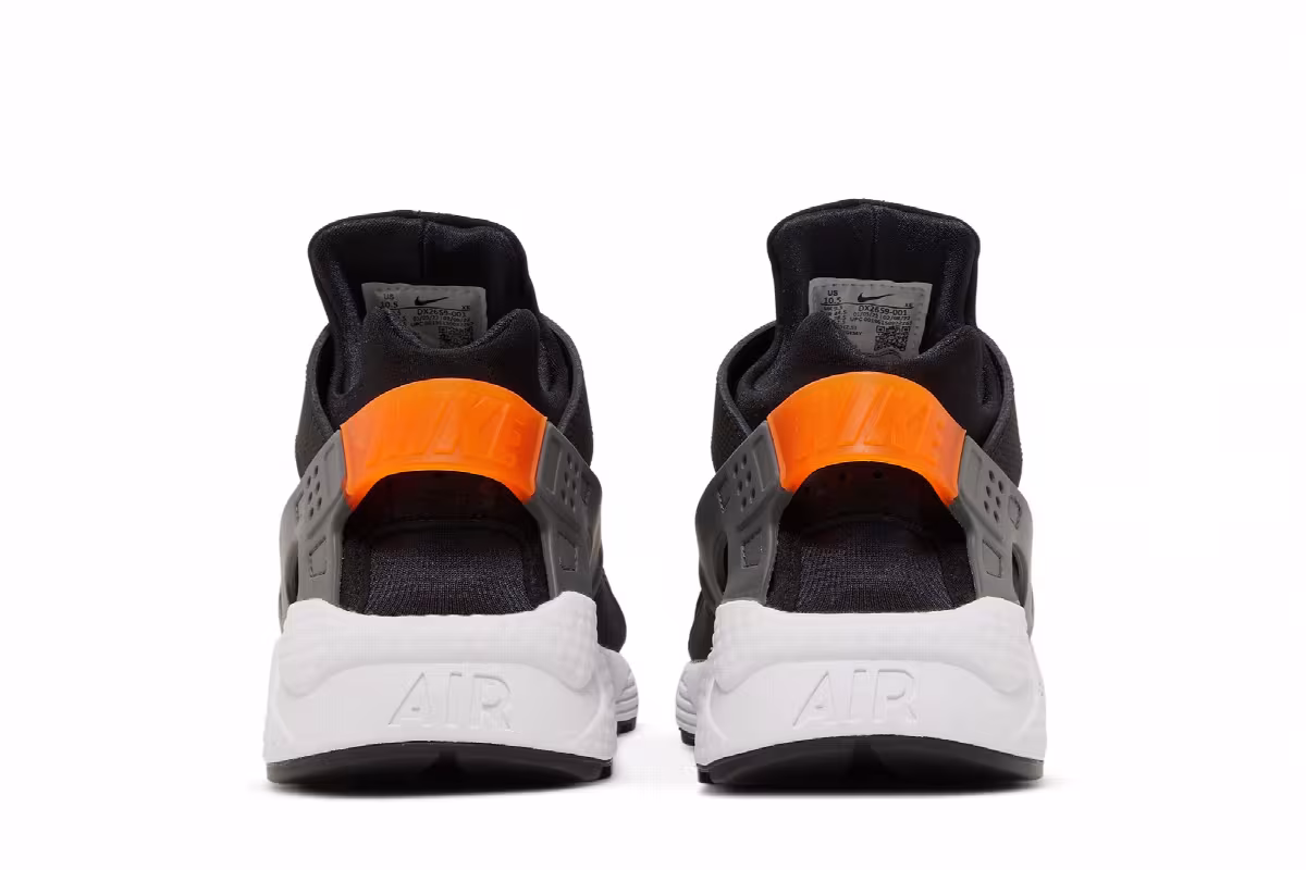 Nike Air Huarache Black Safety Orange, view 7