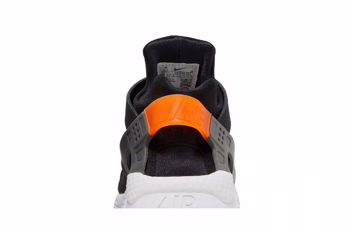 Nike Air Huarache Black Safety Orange, view 8