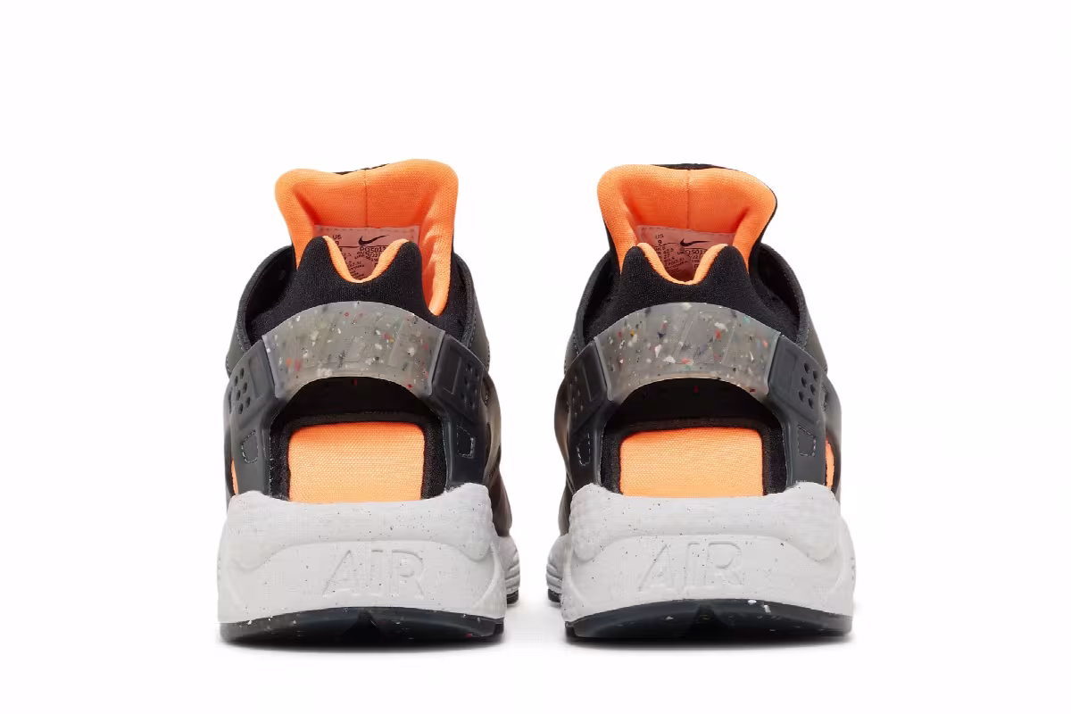 Nike Air Huarache Crater Premium Black Atomic Orange, view 7