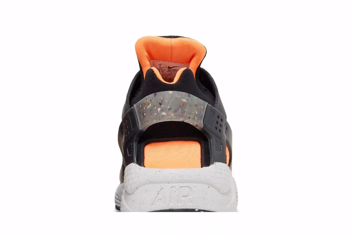 Nike Air Huarache Crater Premium Black Atomic Orange, view 8