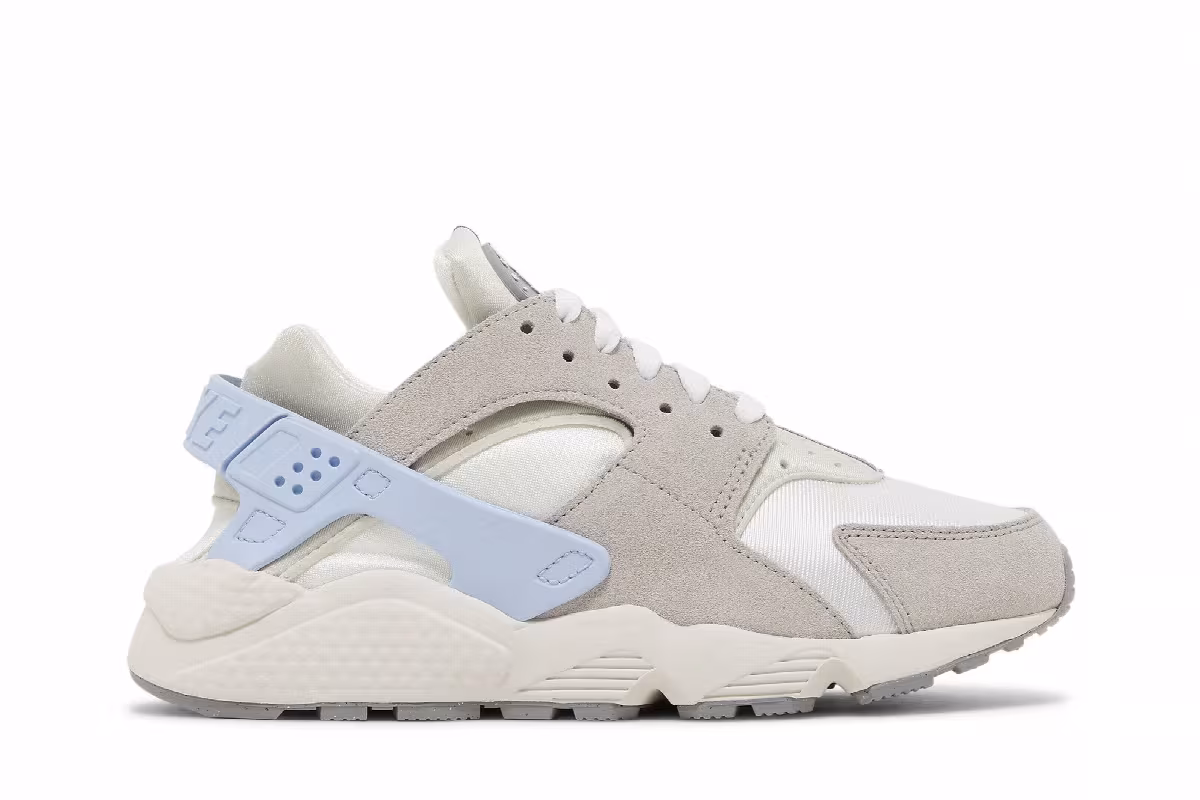 Nike Women's Air Huarache Grey Celestine Blue, view 2