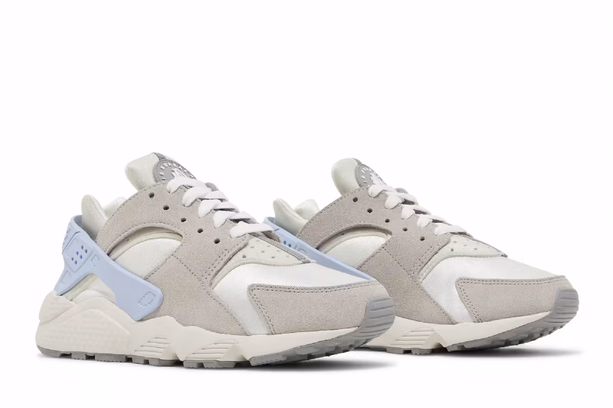 Nike Women's Air Huarache Grey Celestine Blue, view 9