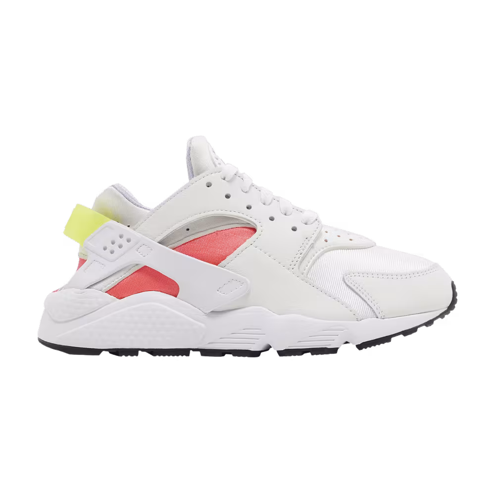 Nike Women's Air Huarache White Volt Bright Crimson