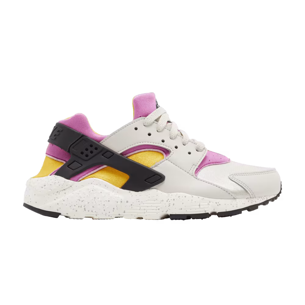 Nike Huarache Run GS Light Bone University Gold Pink