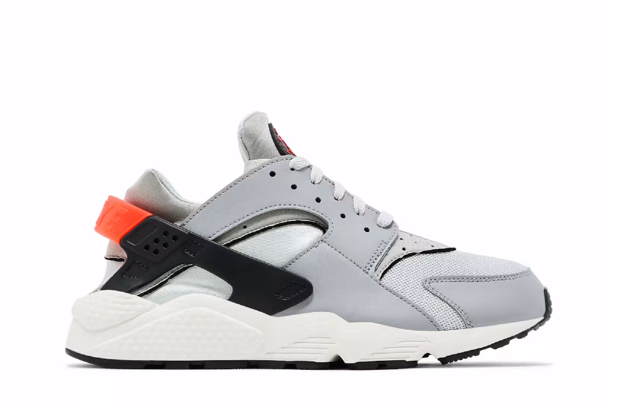 Nike Air Huarache Grey Fog Team Orange, view 2