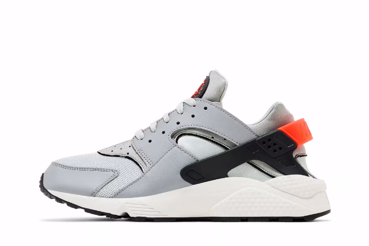 Nike Air Huarache Grey Fog Team Orange, view 4
