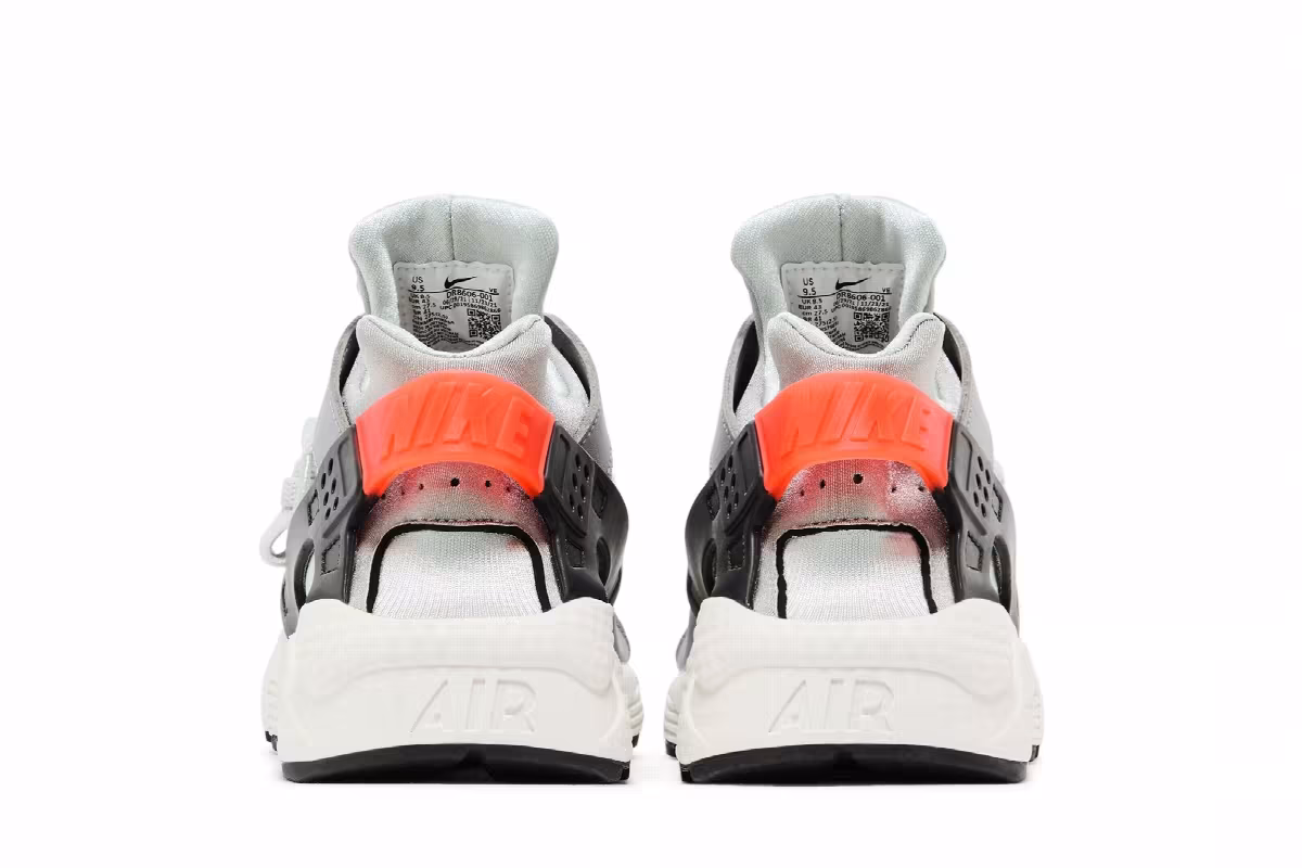 Nike Air Huarache Grey Fog Team Orange, view 7
