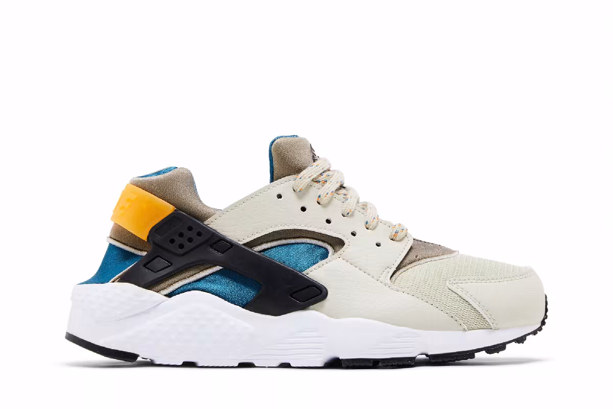 Nike Air Huarache Run GS Light Stone Marina, view 2