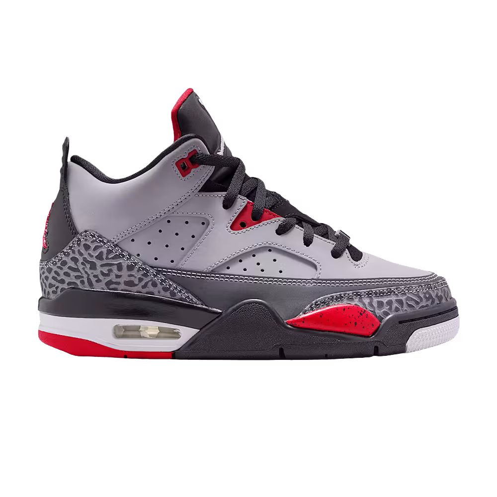 Air Jordan Son Of Mars Low GS Cement Grey Black Fire Red