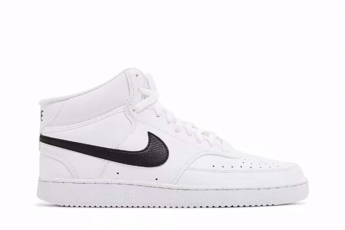 Nike Court Vision Mid Next Nature White Black, view 2