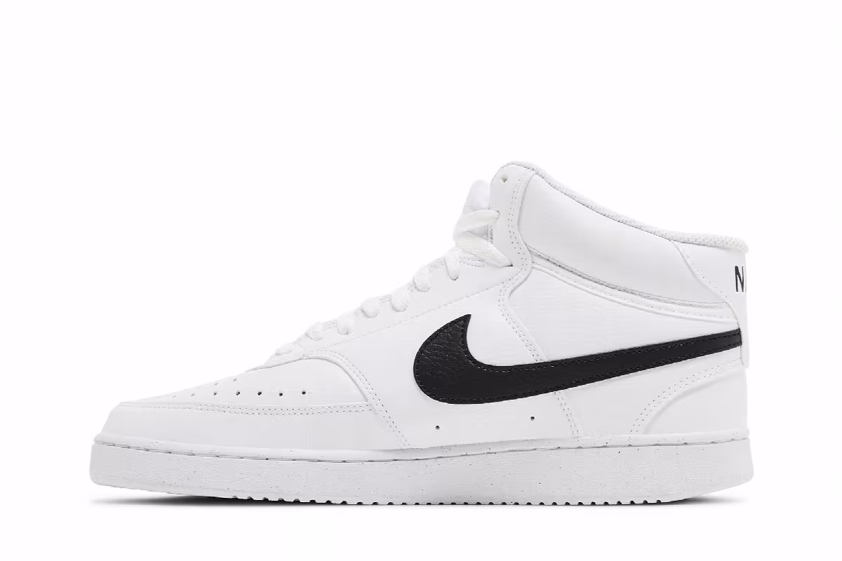 Nike Court Vision Mid Next Nature White Black, view 4
