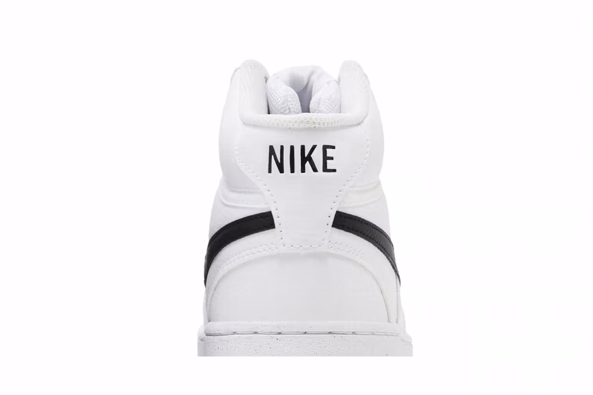 Nike Court Vision Mid Next Nature White Black, view 8