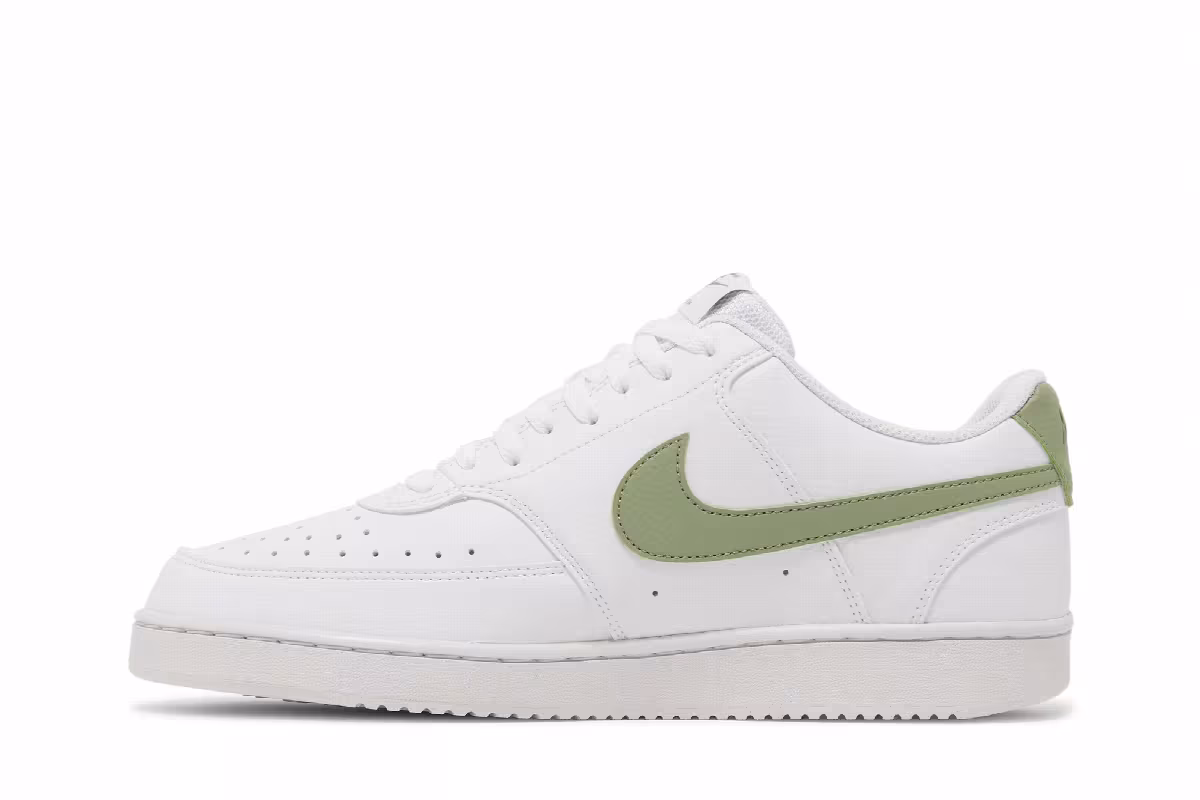 Nike Court Vision Low Next Nature White Oil Green, view 4