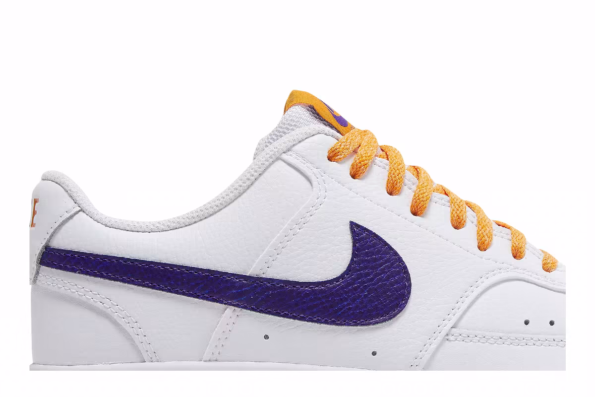Nike Court Vision Low White Electro Purple, view 3