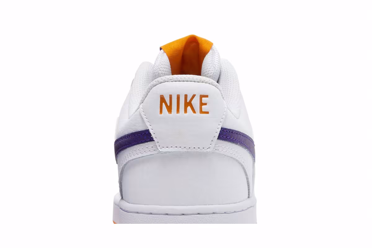 Nike Court Vision Low White Electro Purple, view 8
