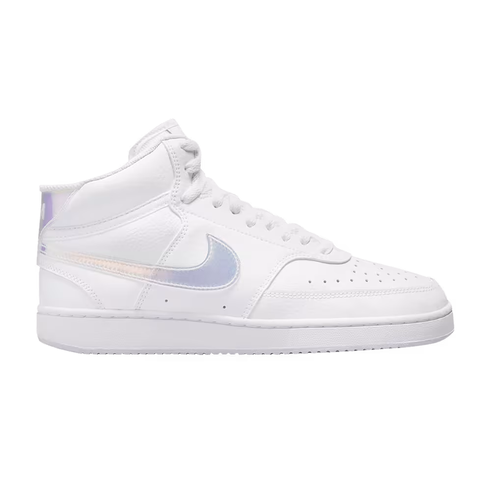 Nike Women's Court Vision Mid White Iridescent